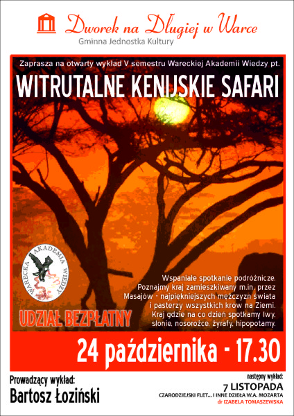 plakat WAW_kenijskie_safari