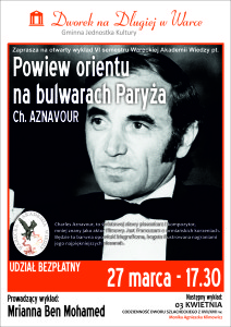 plakat WAW - Ch.Aznavour
