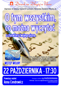 Plakat WAW - Pismo